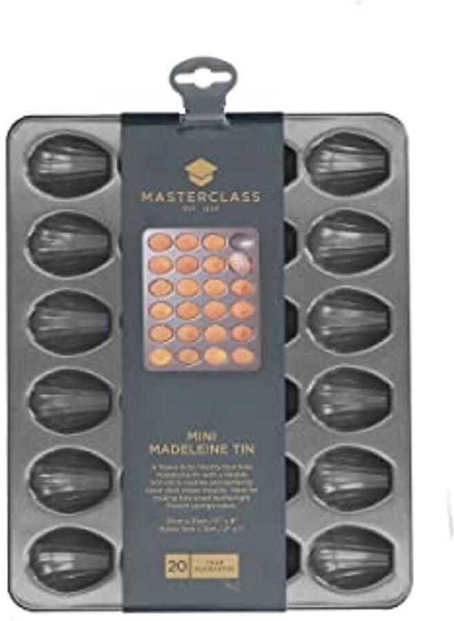 Mini Madeleine Bakplaat met Antiaanbaklaag – 24 Holtes – 27 x 21 cm