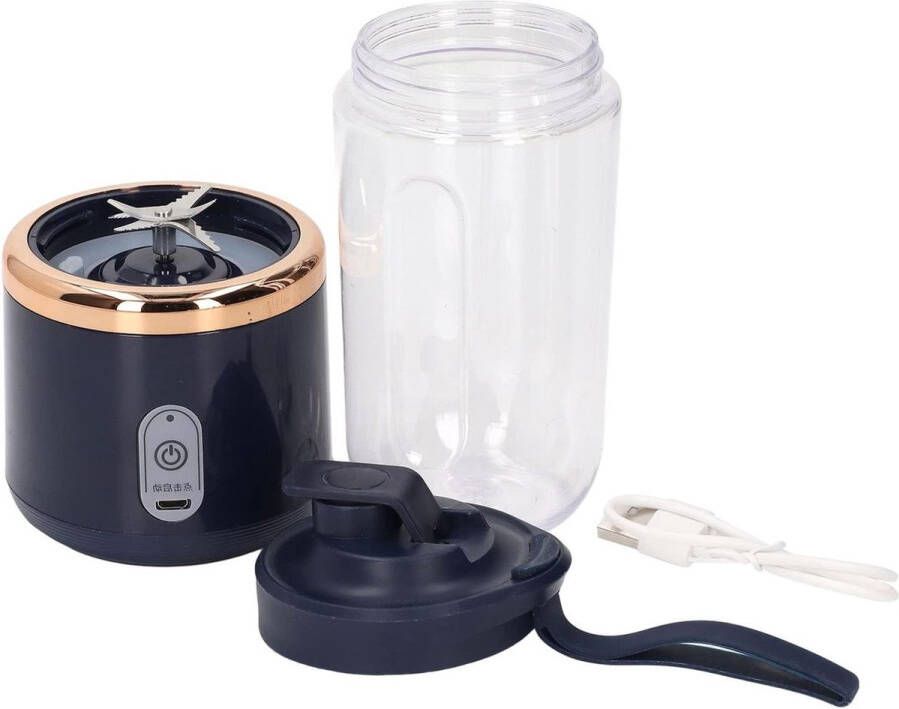 Mini-mixer draagbare blender 300 ml fruitmixer 1200 mAh mini-USB-sapcentrifuge blauw smoothies blender