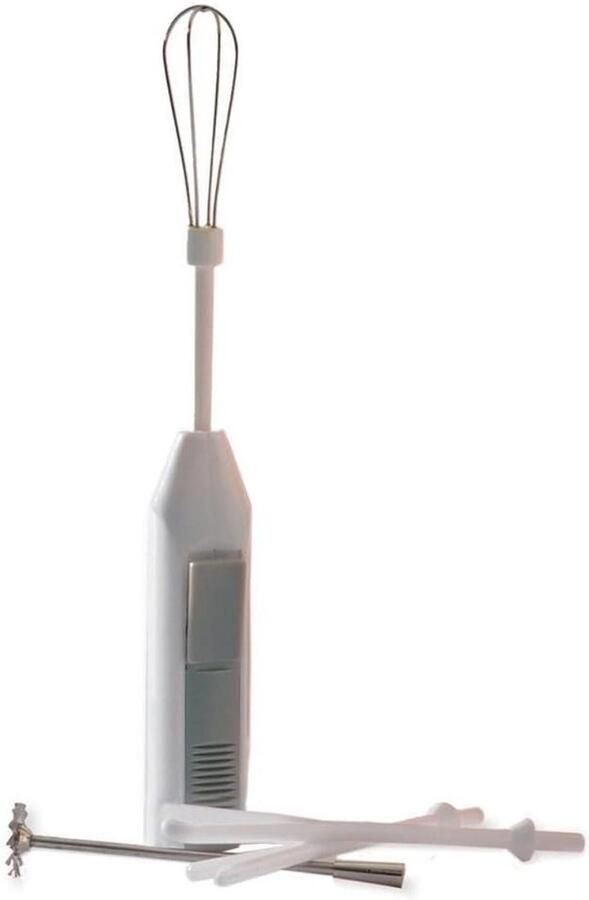 Mini Mixer Handmixer Keuken Kleine Keukenklusjes Inclusief 4 Opzetstukken 25 x 10 x 4 cm Wit