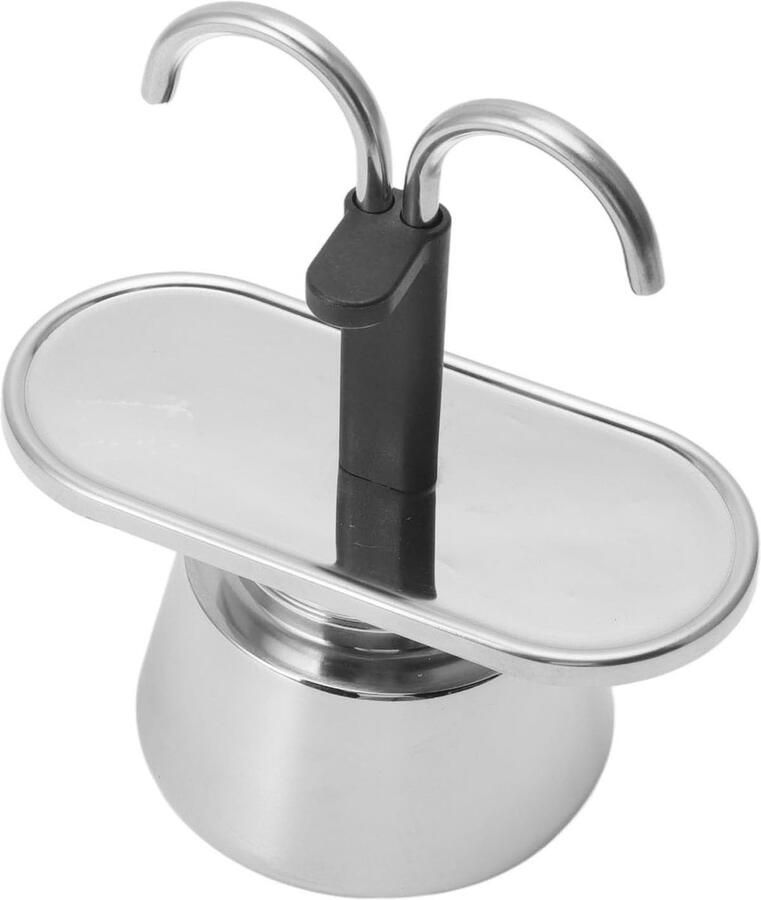 Mini Moka Pot van RVS voor 2 Kopjes Koffie Ideaal voor DIY Italiaanse Espresso en Koffiezetter met 100ML Capaciteit