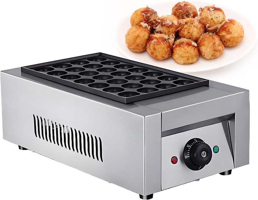 Mini Muffin Machine Pannenkoek Maker Snacks Maken Snelle Gelijkmatige Verwarming 28 Gaten Zilver