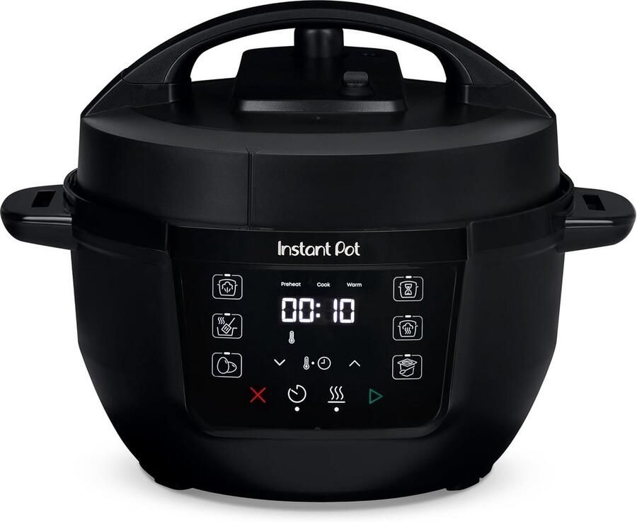 Mini Multicooker Zwart 3.8L Snelkookpan voor Snelle Maaltijden