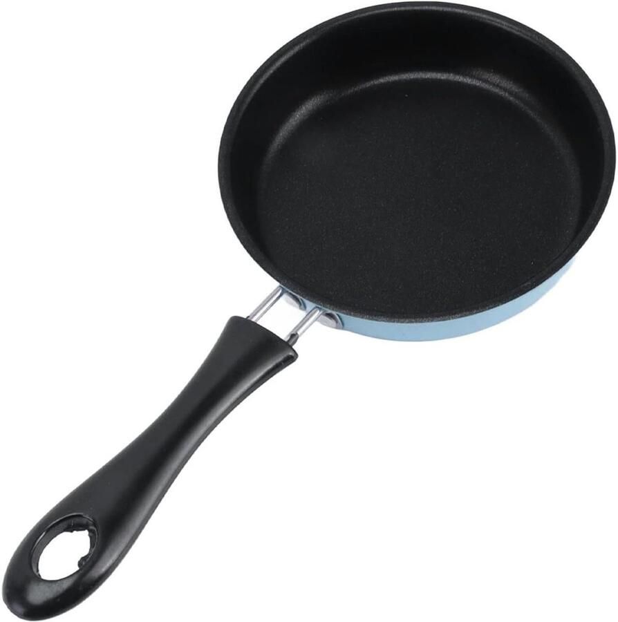 Mini Omelet Pan Kleine Koekenpan Ontbijt Maken Anti-aanbaklaag 12cm Diameter Blauw - Foto 1