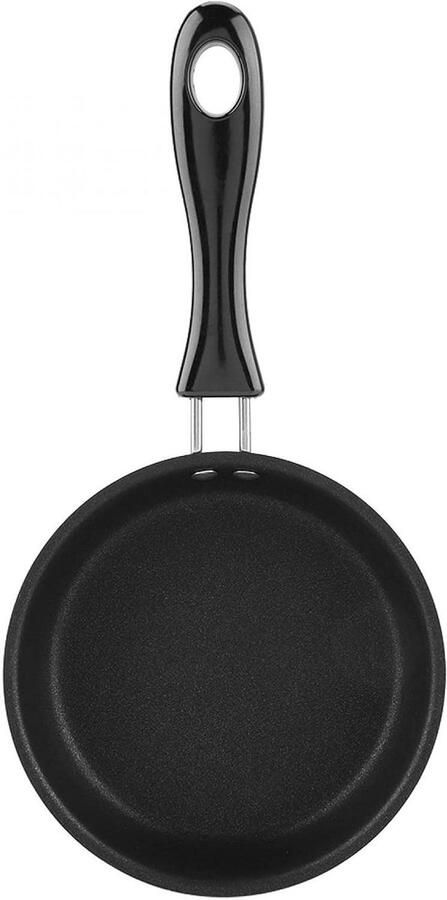 Mini Omelet Pan Koekenpan Eieren Ontbijt Maken Antiaanbaklaag 12 cm Zwart