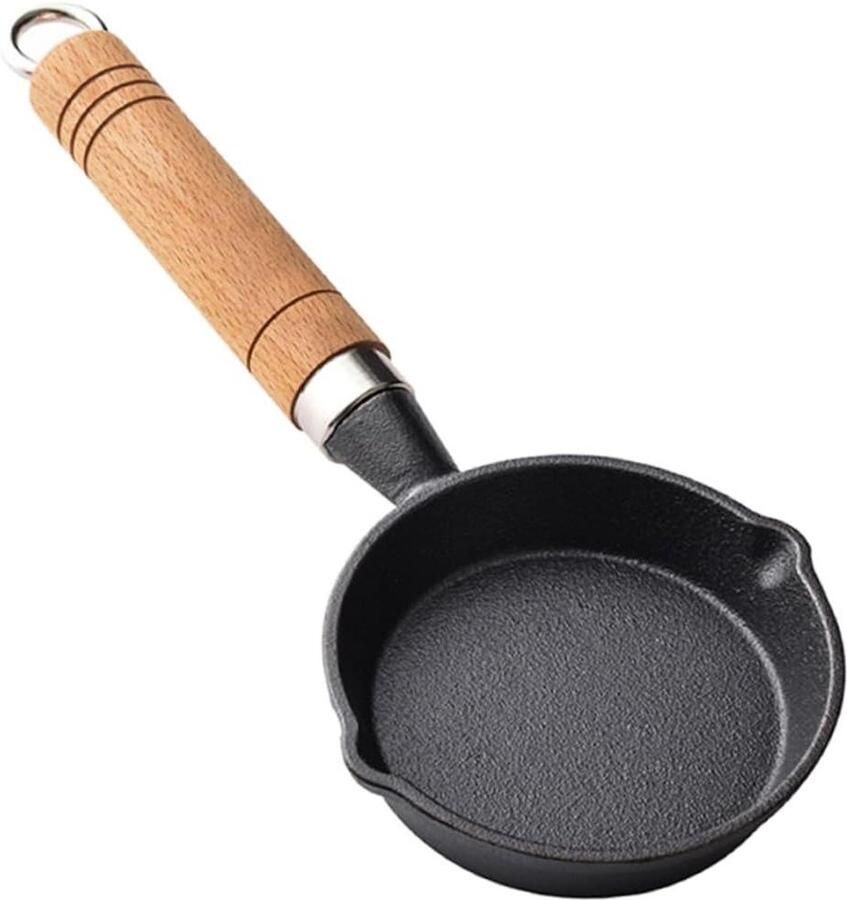 Mini Omelet Pan Koekenpan Eieren Ontbijt Maken Antiaanbaklaag 30 cm Zwart