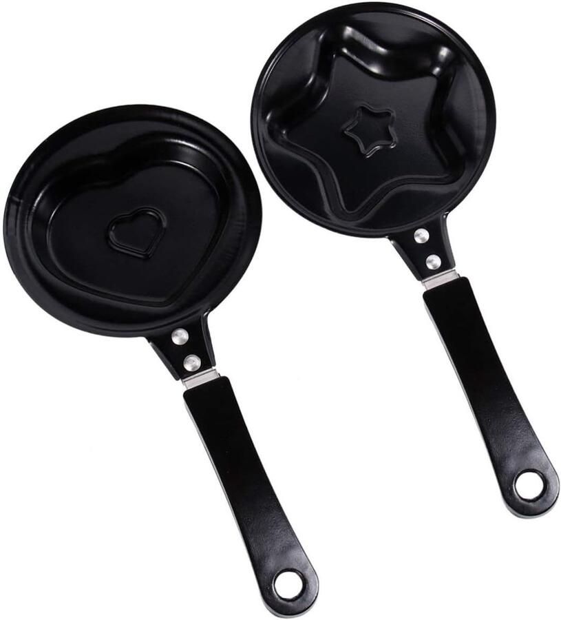 Mini Omelet Pan Koekenpan Kinderen Ontbijt Maken Niet-klevende Coating 26x12x2cm Assorti