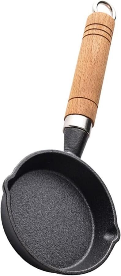 Mini Omelet Pan Koekenpan Ontbijtpan Ontbijt Maken Non-stick Coating 30x13x3.5cm Zwart