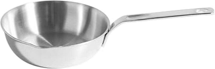 Mini Omeletpan 12cm RVS Koekenpan met Spout