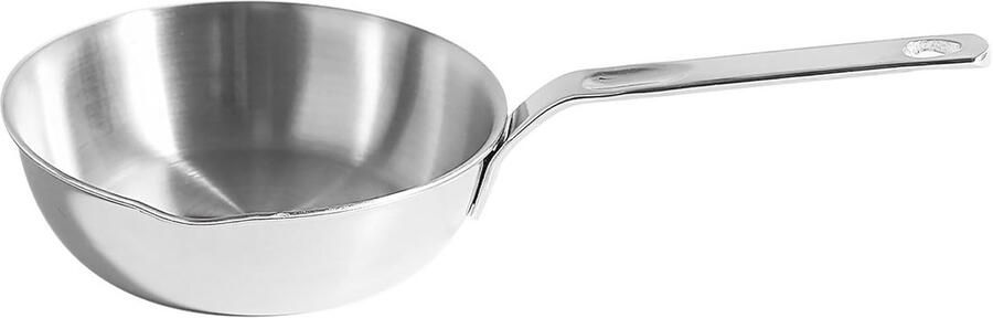 Mini Omeletpan 12cm RVS Koekenpan met Spout