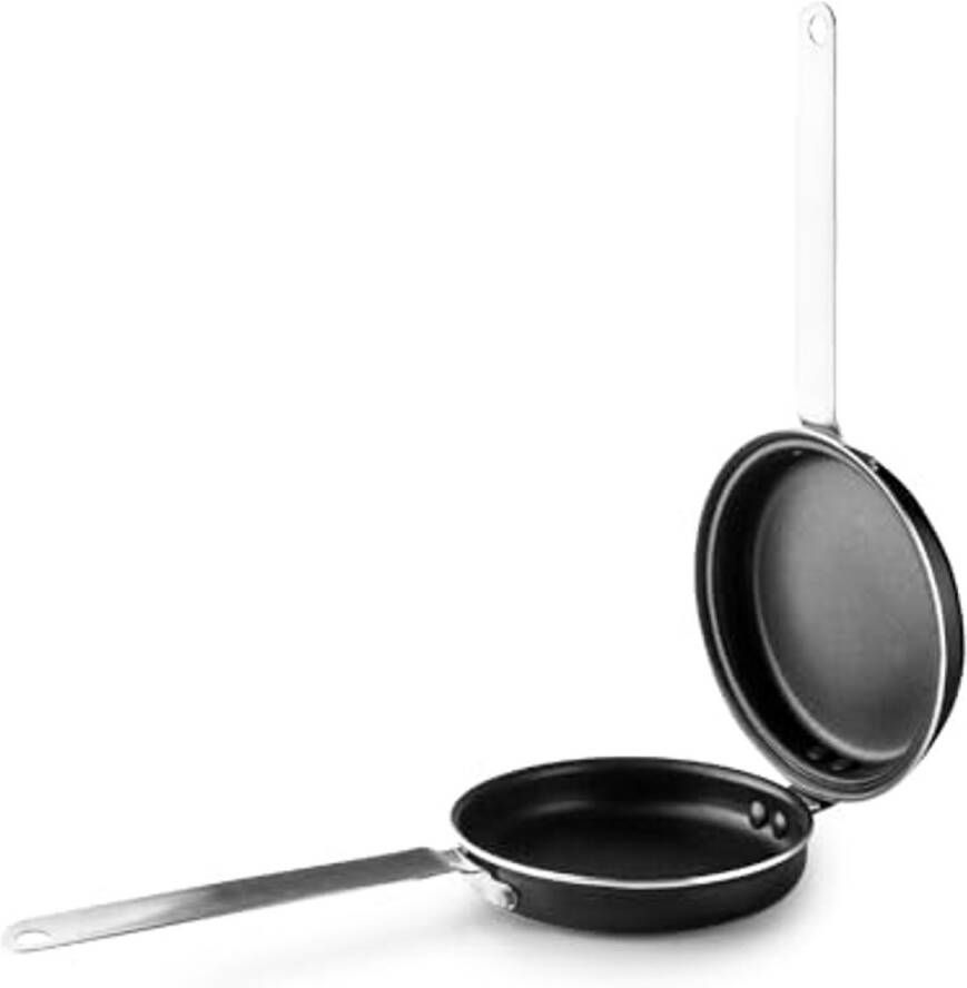 Mini-omeletpan 14 cm Aluminium met roestvrijstalen handgreep en anti-aanbaklaag voor inductie