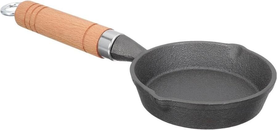 Mini Omeletpan Kleine Koekenpan Ontbijt Maken Antiaanbaklaag 431 Gram Zwart