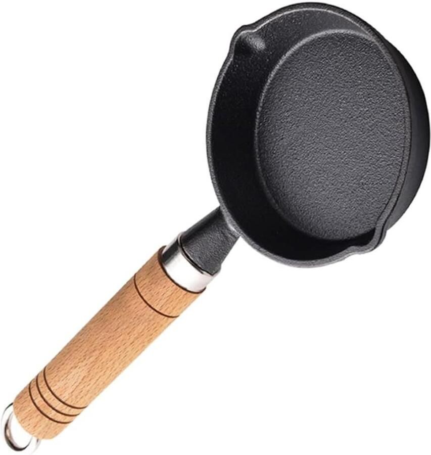 Mini Omeletpan Koekenpan Ontbijt Maken Anti-aanbaklaag 13 Cm Diameter Zwart