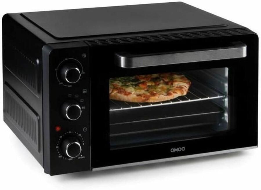 Mini oven Aanrecht oven Kleine maaltijden Koude wanden 28 liter Zwart