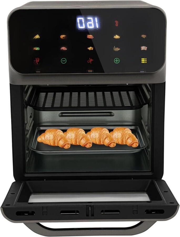 Mini Oven Aanrecht Oven Thuis Bakken Touch Bediening 13 Liter Zwart