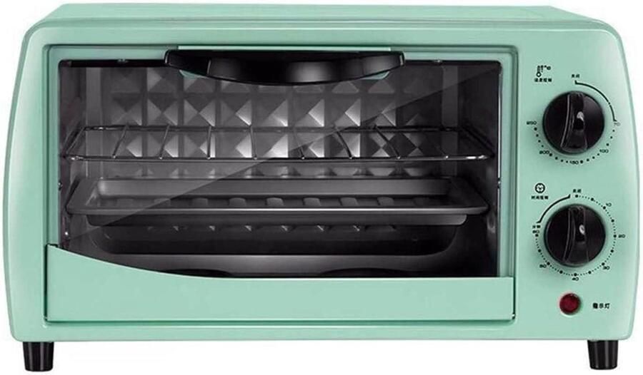 Mini Oven Aanrechtoven Convectie Eten Bereiden Met Timer 12L Zilver