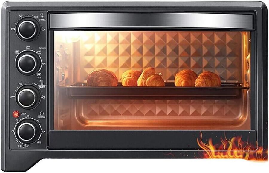 Mini Oven Aanrechtoven Elektrisch Koken Bakken Grillen 38 Liter Capaciteit 700 Watt Groen