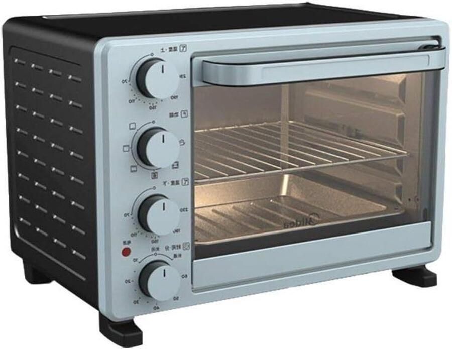 Mini Oven Compacte Keukenoven Snel Koken Multifunctioneel 25 Liter Blauw