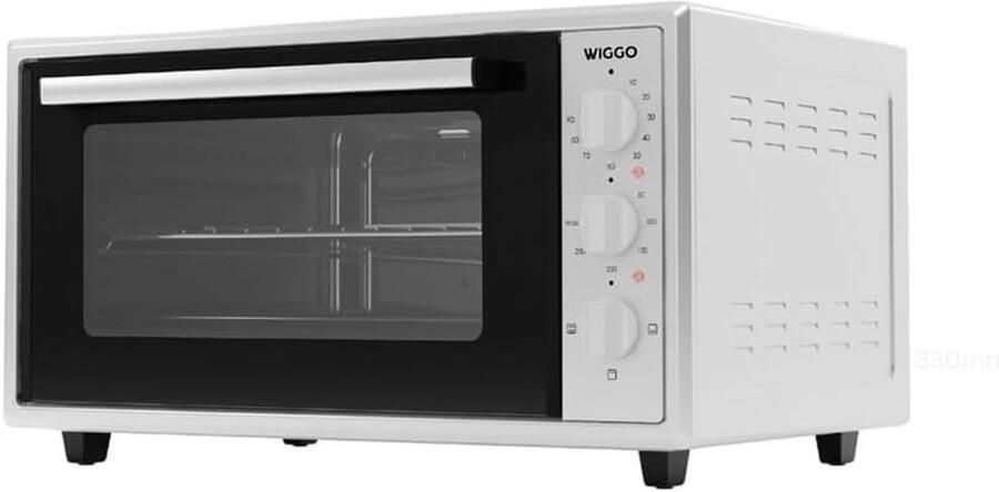 Mini Oven Compacte Oven Bakken en Koken Roestvrij Staal 45 Liter Wit