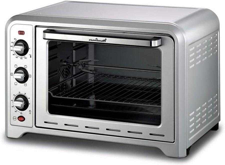 Mini Oven Compacte Oven Elektrische Oven Koken en Bakken Met Convectie 39 Liter Zilver