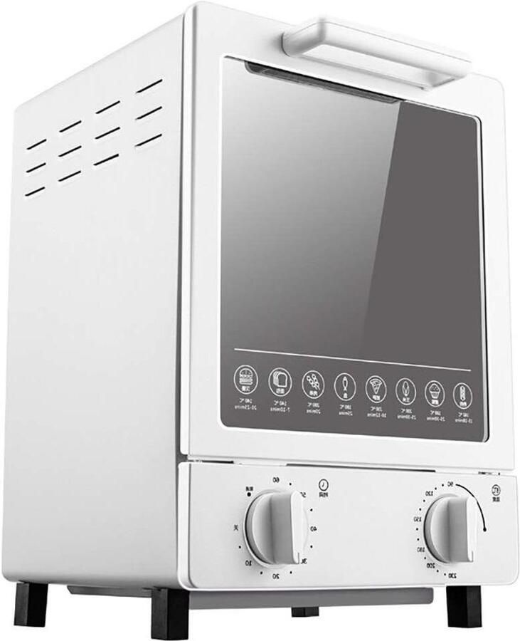 Mini Oven Compacte Oven Kleine Keuken 3-laags Bakpositie 12 liter Wit