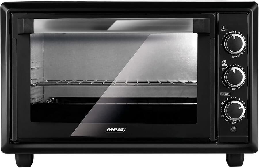 Mini Oven Compacte Oven Kleine Keukens Convectie Functie 28 Liter Zwart