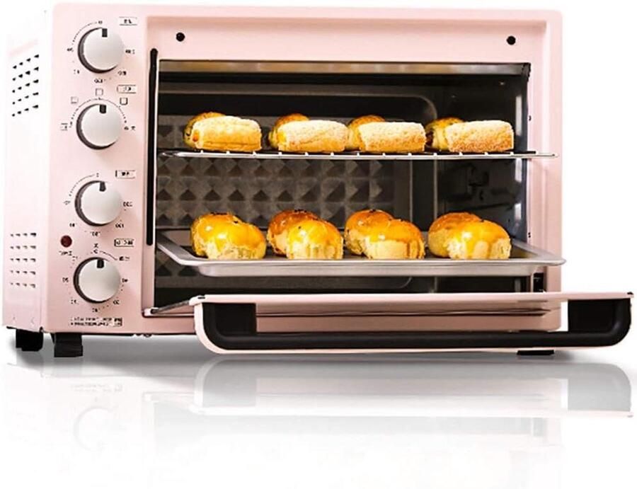 Tafelmodel Oven Mini Oven Kleine Keuken Effectieve Convectie 35 Liter Zwart