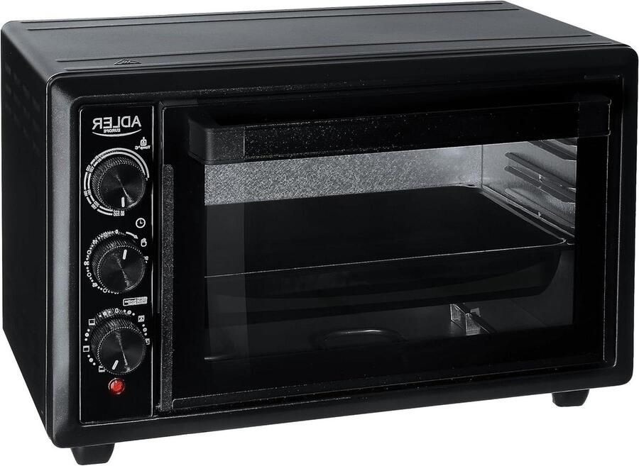 Mini Oven Convectie Elektrische Oven Aanrecht Koken en Bakken 26 Liter Inhoud 1500 Watt Zwart
