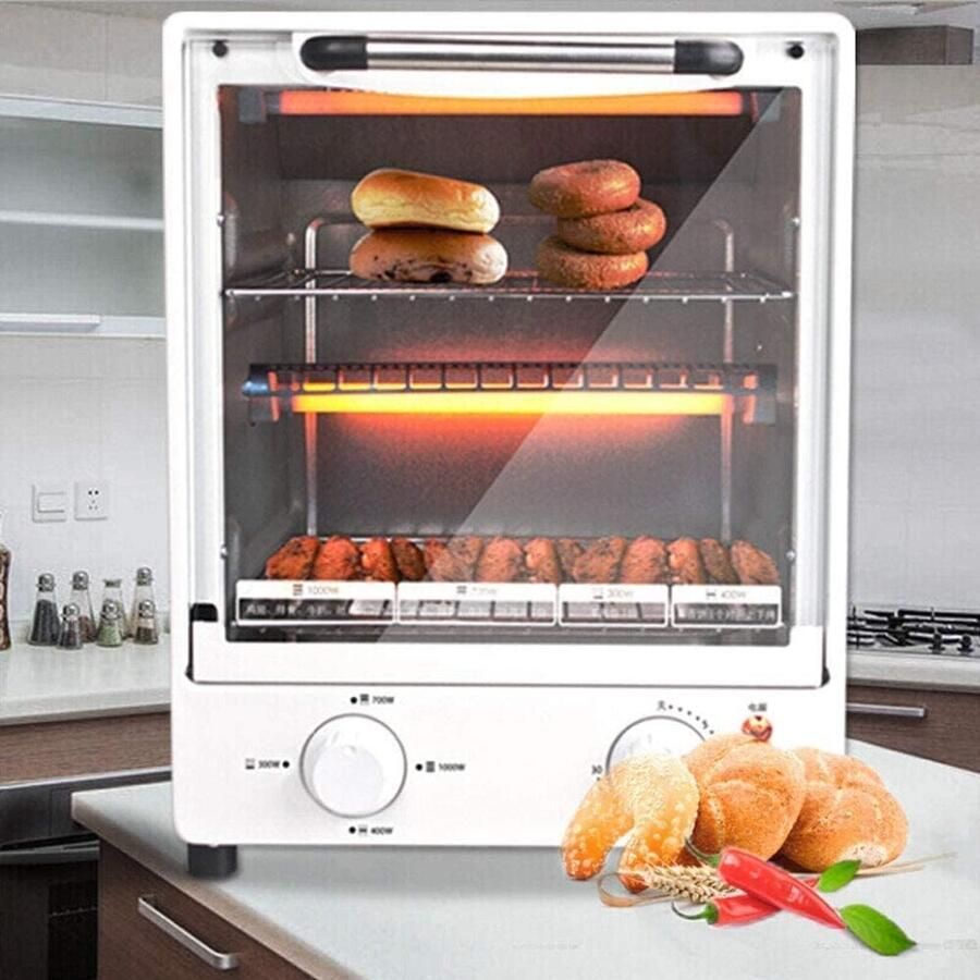 Mini oven Convectie oven Snelle maaltijden Automatische timer 266 x 273 mm Zwart