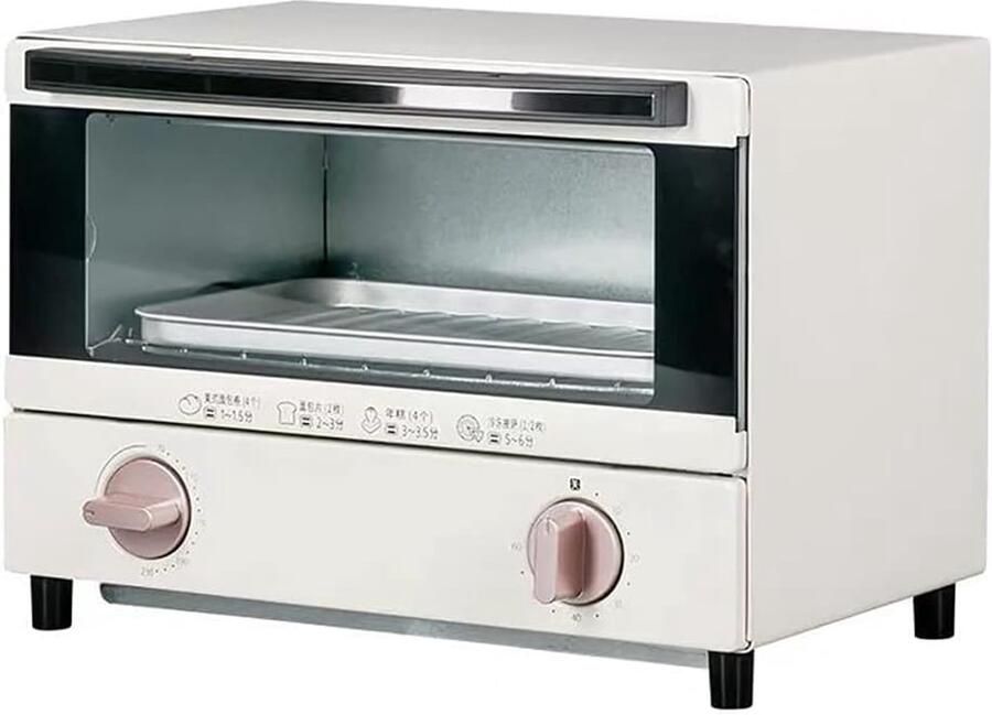 Mini Oven Elektrische Oven Keuken Gebruik Roestvrij Staal 7L Zilver