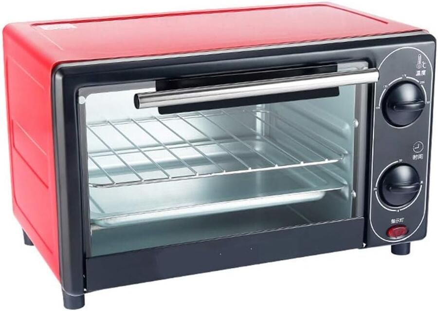 Mini Oven Keukenapparaat Thuis Bakken Dubbele Verwarmingselementen 12 Liter Zwart