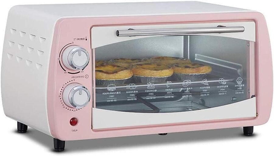 Mini Oven Kleine Bakoven Thuis Bakken Onafhankelijke Temperatuurregeling 10 Liter Rood