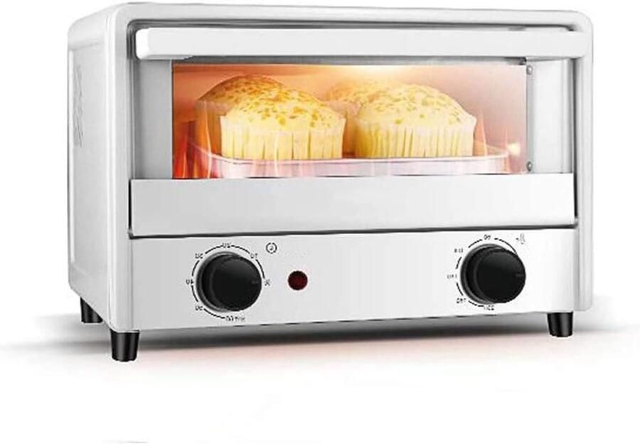 Mini Oven Kleine Oven Bakken en Braden Instelbare Temperatuur 14 Liter Rood