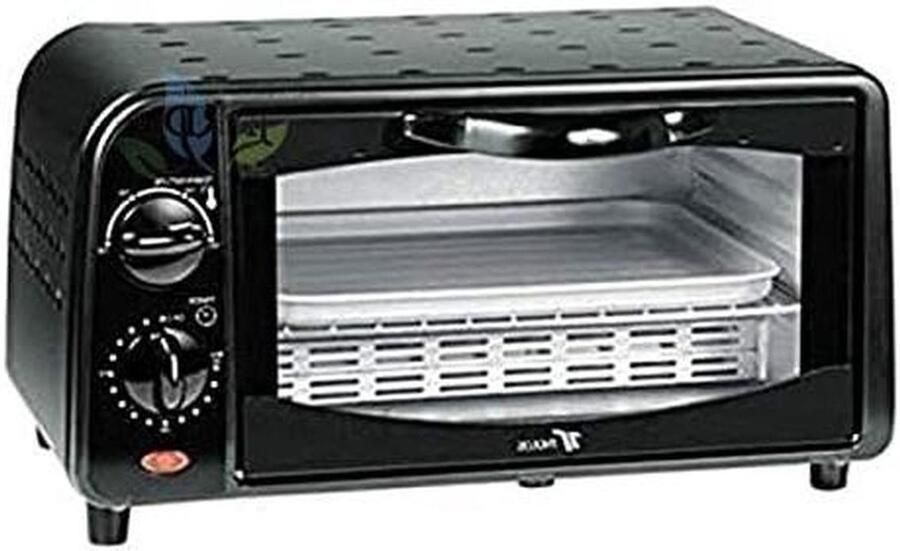 Mini Oven Kleine Oven Koken en Bakken Verstelbare Temperatuur 9 Liter Zwart en Grijs