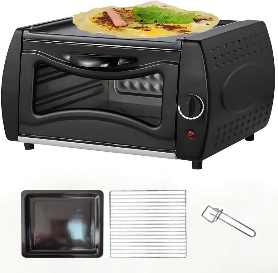 Mini Oven Pizza Maker Thuis Bakken Snelle Verwarmingsfunctie 15 Liter Zwart