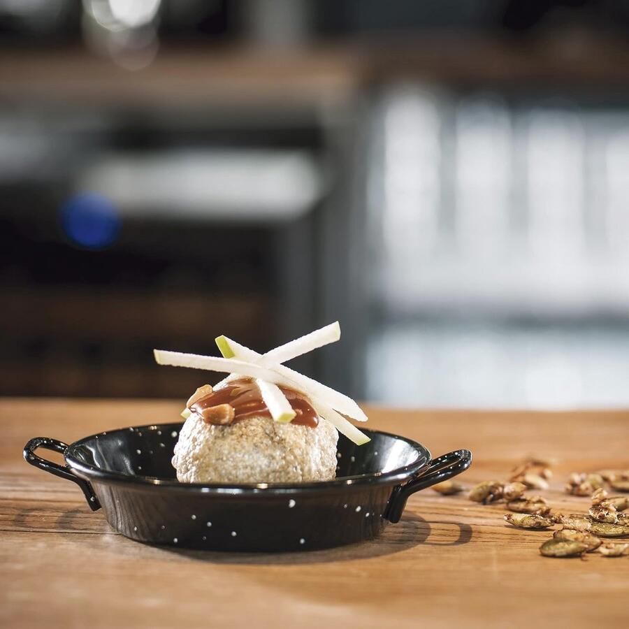 Mini Paella-pan van Smalt-ijzer 32 cm Ideaal voor Koken en Serveren - Foto 2