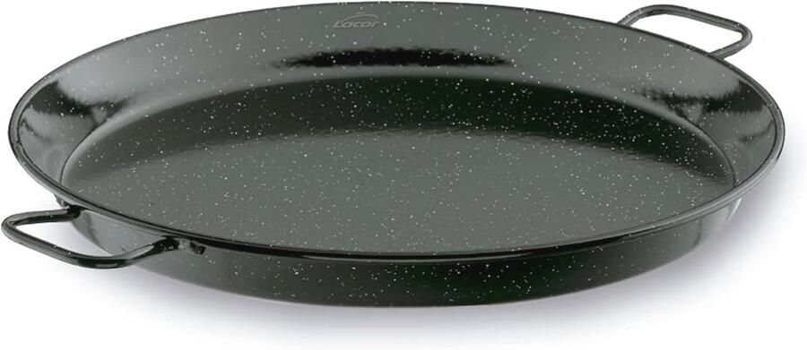 Mini paella-pan van smalt-ijzer Ø 36 cm Ideaal voor koken en serveren