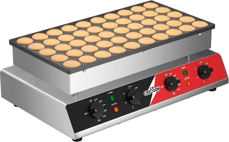 Mini pancake maker 50 gaten compact ontwerp eenvoudig in gebruik perfect voor feestjes ShopVlot