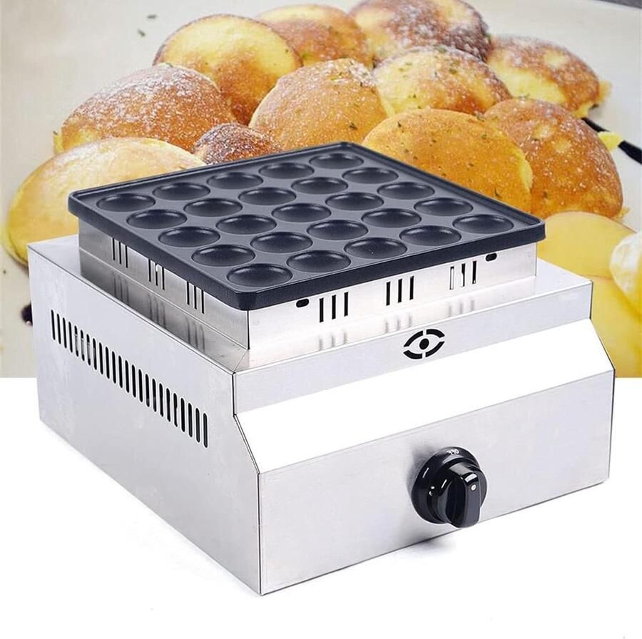 Mini Pannenkoekenmaker Apparaat Bakvorm Ontbijt Maken Antiaanbaklaag 25 Stuks Zilverkleurig
