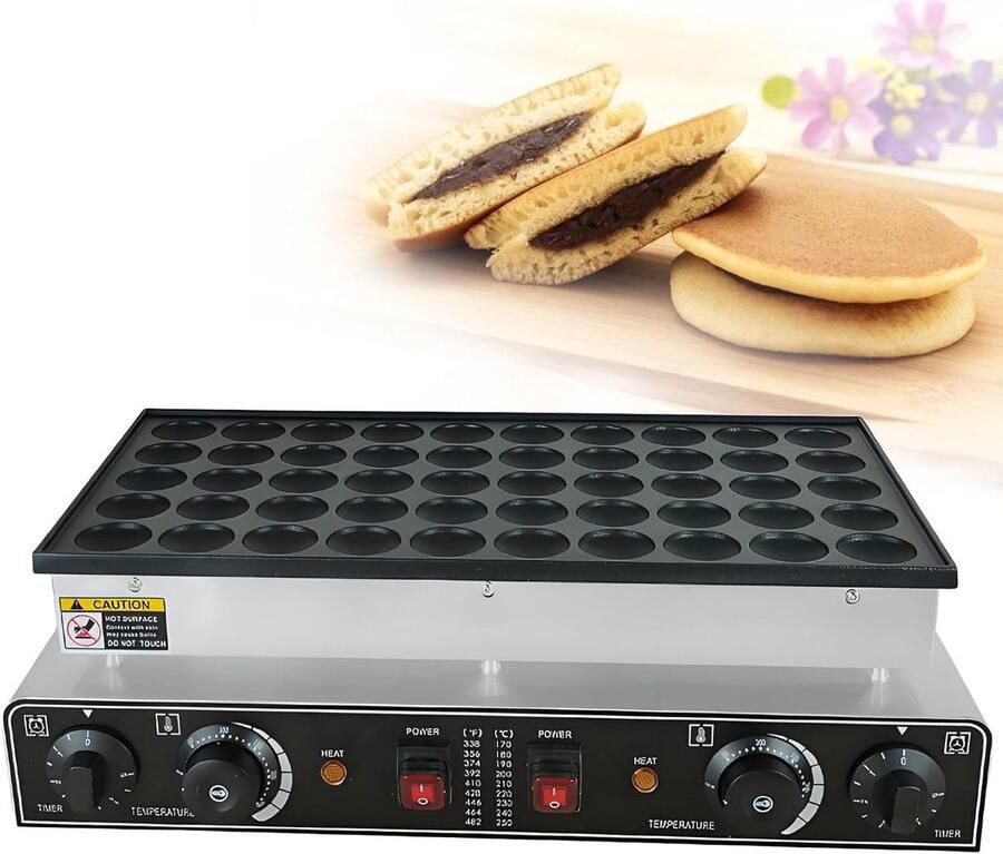 Mini Pannenkoekenmaker Apparaat Wafels Snelle Snacks Maken Snelle Gelijkmatige Verwarming 50 Gaten Meerkleurig