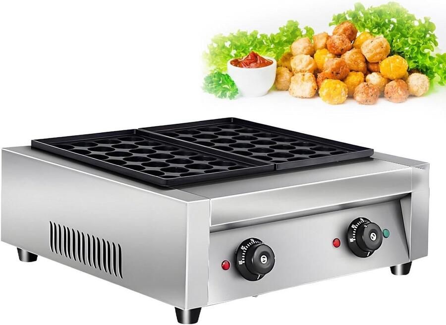 Mini Pannenkoekenmaker Dorayaki Maker Poffertjes Plaat Snacks Maken Antiaanbaklaag 28 Gaten Zilver