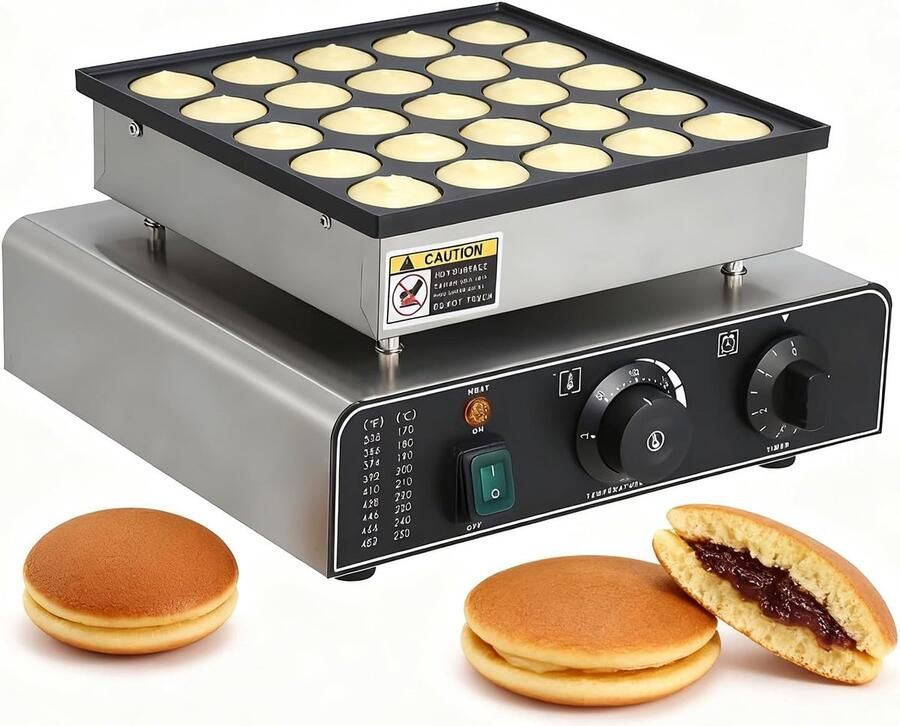 Mini Pannenkoekenmaker Snack Maker Thuis Keuken Antiaanbaklaag 850W Rond