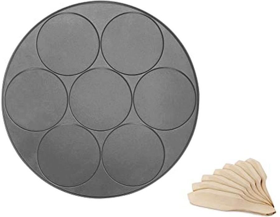 Mini-pannenkoekenplaat voor 7 stuks Perfect voor elke gelegenheid