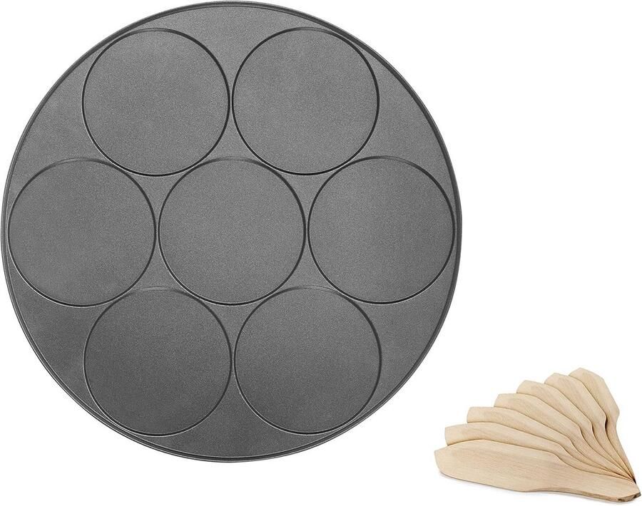 Mini-pannenkoekenplaat voor 7 stuks Perfect voor elke gelegenheid