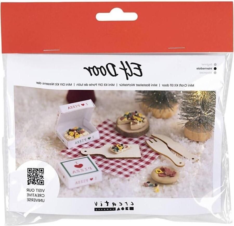 Mini Pizza Set Pixie Keuken Set Diorama Bouwen Silk Clay Materiaal