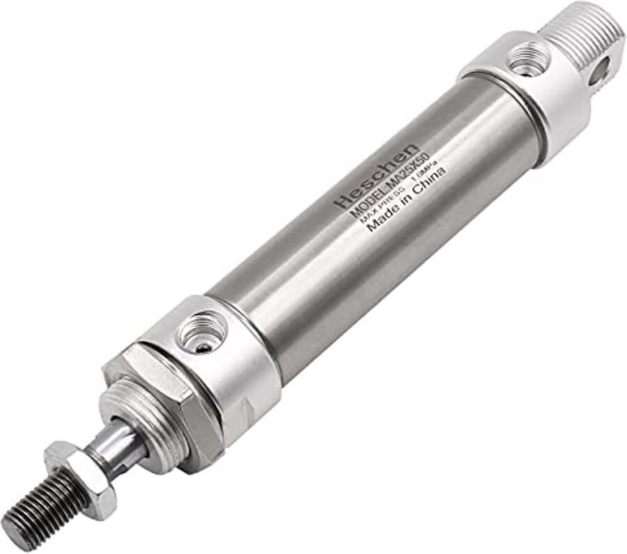 Mini Pneumatische Luchtcilinder 25mm Boring 50mm Slag en Dubbele Bediening