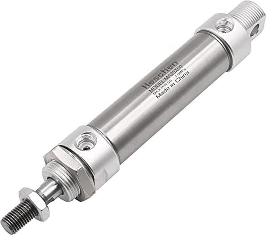 Mini Pneumatische Luchtcilinder 25mm Boring 50mm Slag en Dubbele Bediening