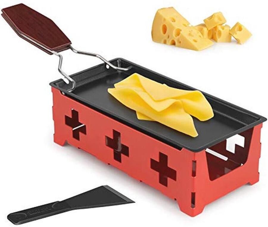 Mini Raclette Grill Set Kaassmelter voor Romantisch Dineren