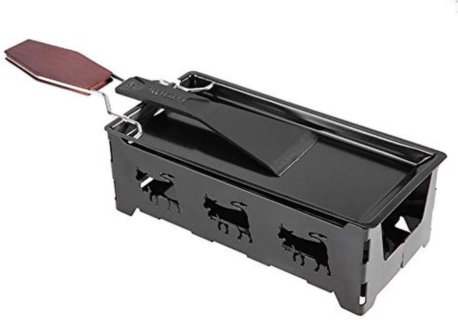 Mini Raclette Kaas Smelter Gezellig Eten Antiaanbaklaag 18 cm Oven Zwart