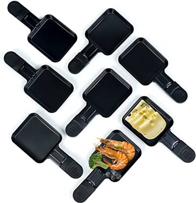 Mini Raclette Pannetjes met Antiaanbaklaag 8 Stuks