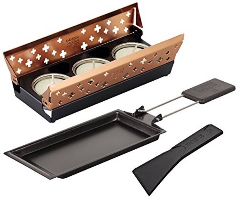 Mini Raclette Set met Kaarslicht Compact en Geschikt voor Wandelen